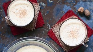 Eggnog With Bourbon and Rum