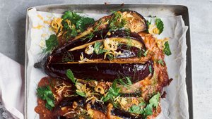 Eggplant Roasted in Satay Sauce