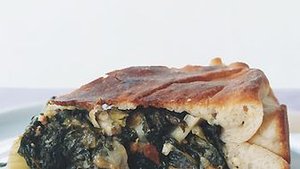 Escarole-Stuffed Pizza