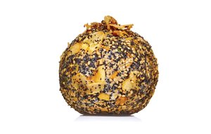 Everything Spice–Coated Cheddar Cheese Ball