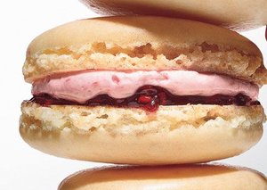 French Macarons with Raspberry-Rose Buttercream