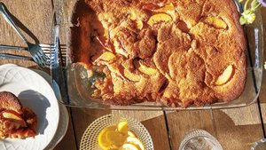 Fresh Peach Cobbler With Brown Butter