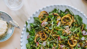 Fried Lemon and Radish Salad