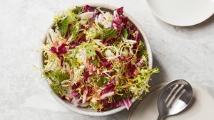 Frisée, Radicchio, and Fennel Salad With Mustard Vinaigrette