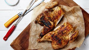 Garlic and Herb Spatchcock Grilled Chicken
