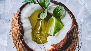 Gin Punch with Lime and Mint