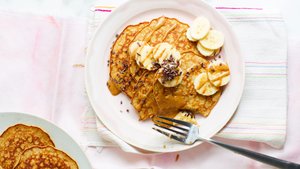 Gluten-Free Almond Butter and Banana Pancakes