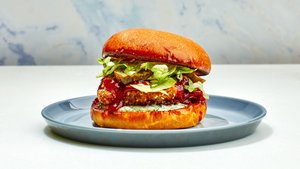 Gochujang-Glazed Fried Chicken Sandwich