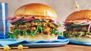 Green Falafel Smash Burgers