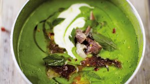 Green Pea and Ham Soup