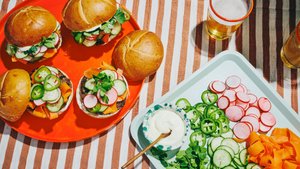 Grilled Banh Mi for a Party