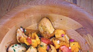 Grilled Bread and Tomato Salad