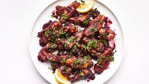Grilled Chicken Wings With Summer Berry Agrodolce