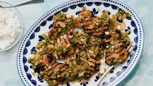 Grilled Chicken With Green Chili Crisp