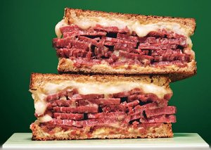 Grilled Corned Beef and Fontina Sandwiches
