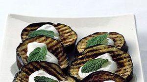 Grilled Eggplant with Lebneh