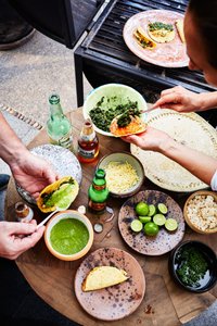 Grilled Greens and Cheese Quesadillas
