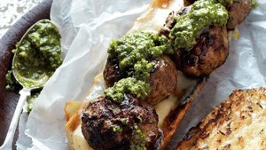 Grilled Meatball Sandwich