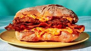 Grilled Pimento Cheese and Fried Green Tomato Sandwich