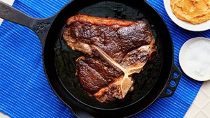 Grilled Porterhouse Steak With Parmesan Butter