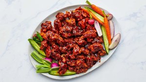 Harissa-Honey Popcorn Chicken