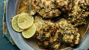 Hariyali Murgh (Baked Chicken Thighs With Herbs)