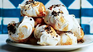 Hazelnut Butter and Coffee Meringues