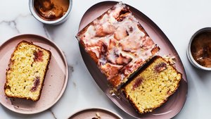 Herb Lemon Strawberry Loaf | Epicurious