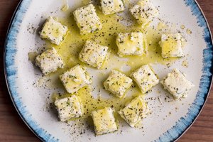 Homemade Herbed Paneer Cheese