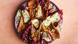 Honeynut Squash With Radicchio and Miso