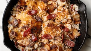 Hong Kong-Style Crispy Rice Skillet