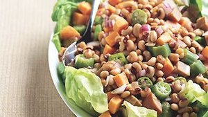 Hoppin' John Salad with Molasses Dressing