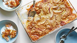 Hot Water Peach Cobbler