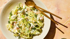 Iceberg Salad With Dried Oregano Dressing and Creamy Feta