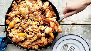 Iron-Skillet Peach Crisp
