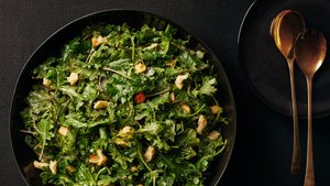 Italian Kale Caesar Salad