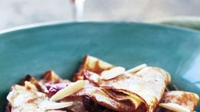 Jam Pancakes Flamed with Kirsch