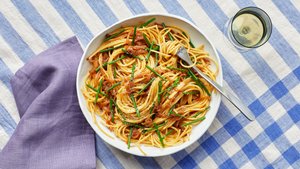 Jammy Onion and Miso Pasta