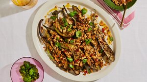 Japanese Eggplant With Cashews and Chiles