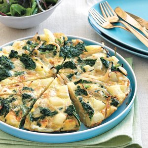 Kale, Potato, and Onion Frittata