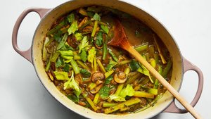 Khoresh-e Karafs (Persian Celery Stew With Mushrooms)