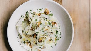 Kohlrabi Caesar Salad