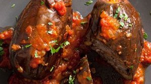 Lebanese Style Stuffed Eggplant