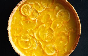 Lemon-Honey Tart with Salted Shortbread Crust