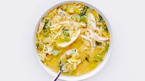 Lemony Chicken and Orzo Soup