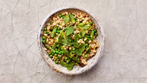 Lemony Spring Vegetable and Barley Bowl