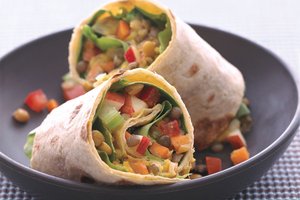 Lentil, Apple, and Turkey Wrap