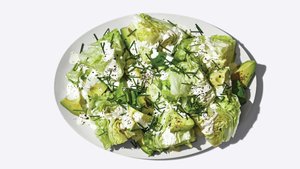 Little Wedge Salad With Sour Cream Dressing