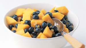 Mango, Blueberry, and Ginger Fruit Salad