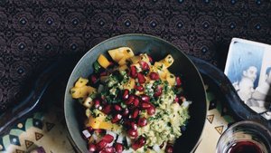 Mango Pomegranate Guacamole